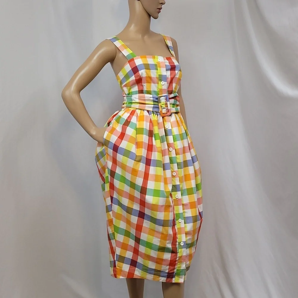 Christopher John Rogers  for Target Plaid Wide Strap Dress - Picture 8 of 16